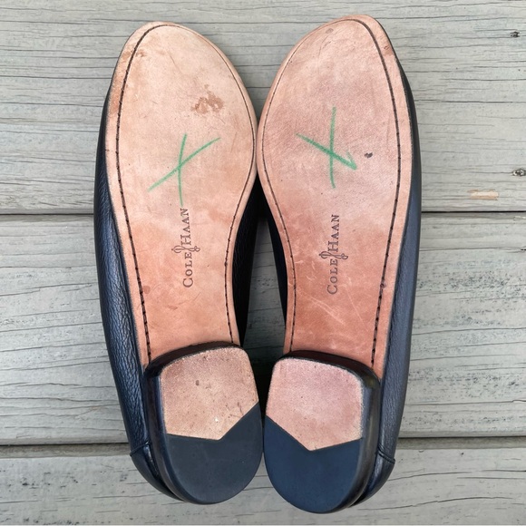 Cole Haan Black and Brown Woven Leather Loafers Shoes size 10 B - Picture 11 of 11